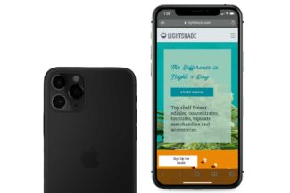 LIGHTSHADE MOBILE SITE MOCK