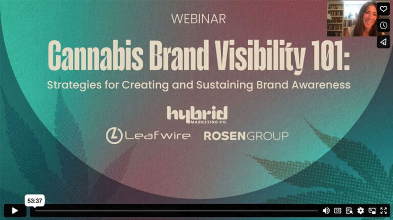 Cannabis Brand Visibility 101 Webinar